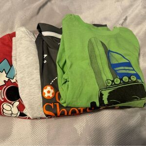 LOT of casual tees, including truck, soccer and Mickey! Boys Size 5/6